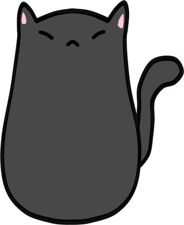 cute black cat